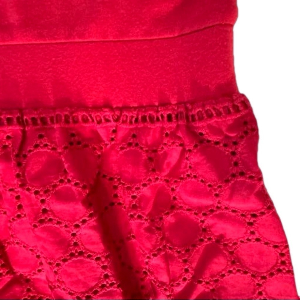 Isaac Mizrahi Red Maxi Dress  XS Eyelet Fully Lined Elastic at Waist NEW 54" - Picture 7 of 15